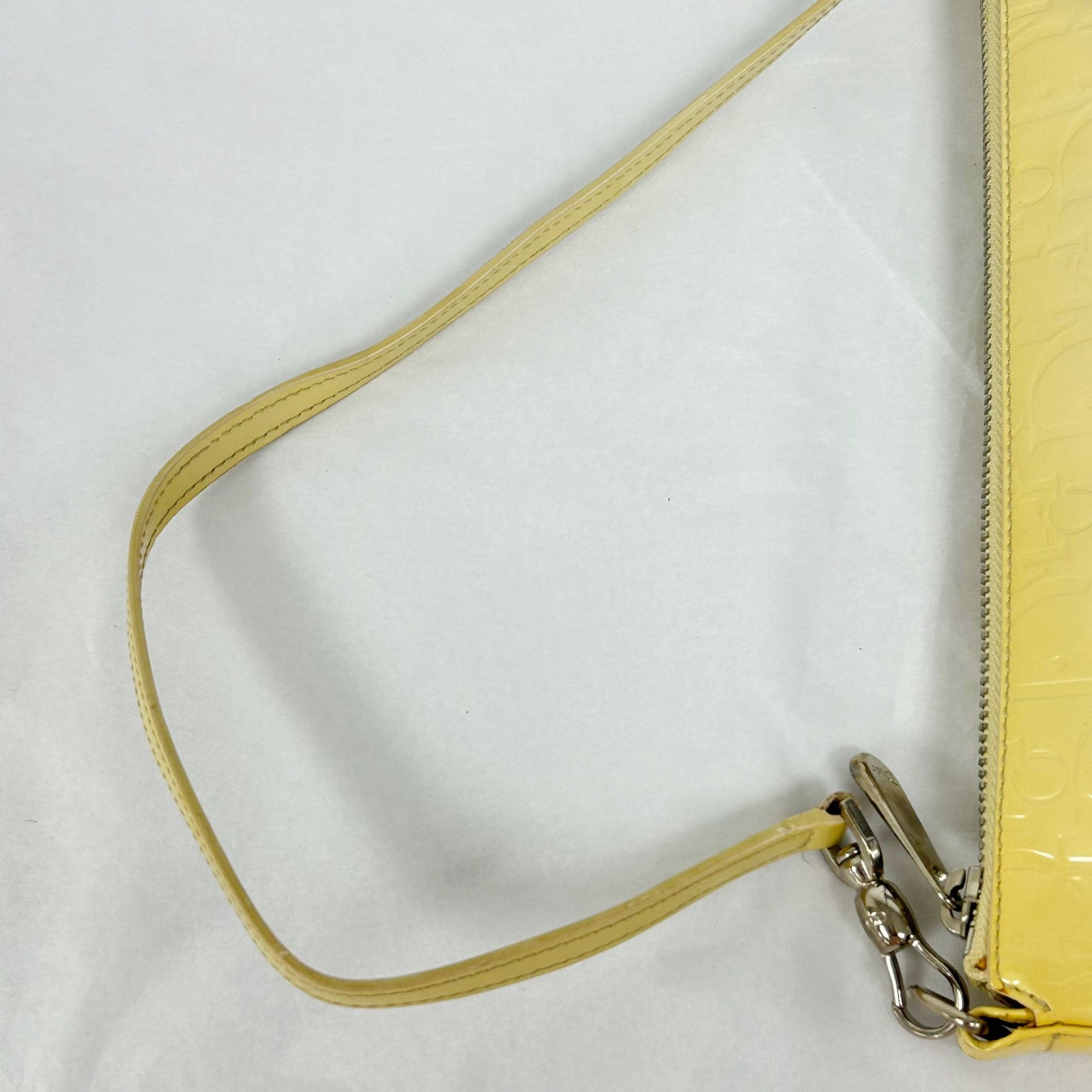 Dior 漆皮皮革Shoulder Bag銀扣肩背袋