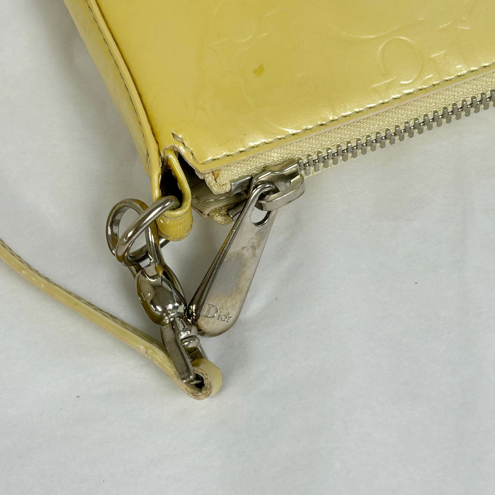 Dior 漆皮皮革Shoulder Bag銀扣肩背袋