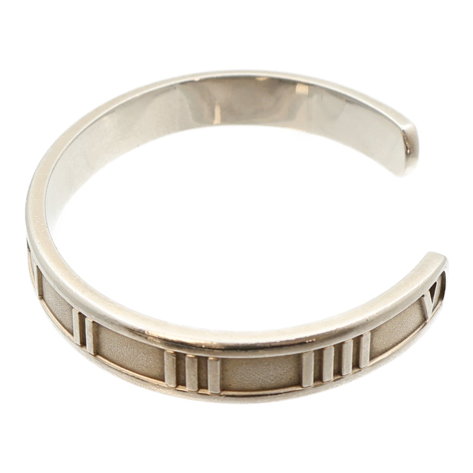 TIFFANY&CO 925純銀Atlas Roman Numeral Cuff手鐲