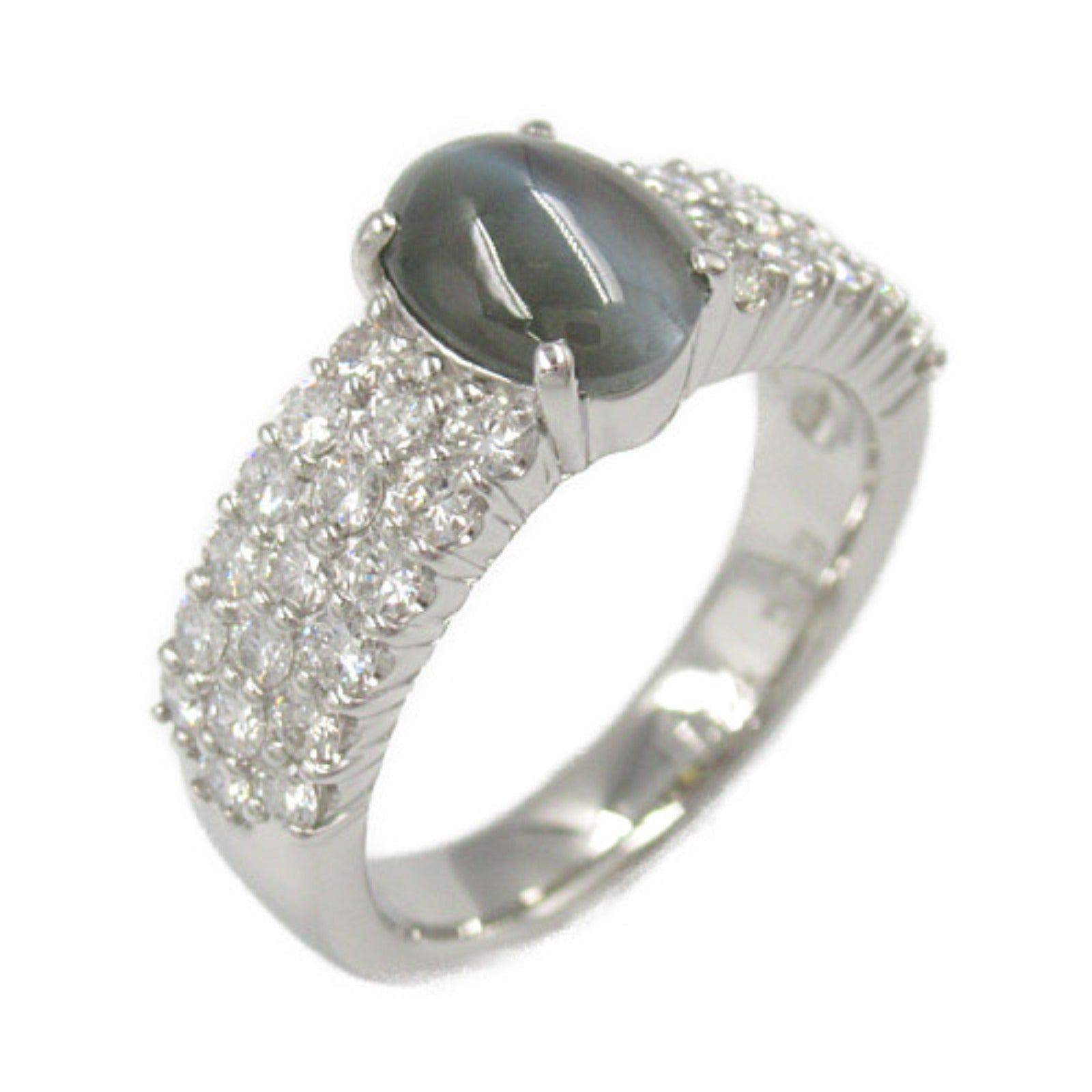 JEWELRY PT900鉑金Alexandrite/Diamond Ring紫翠玉/鑽石戒指US#6.25