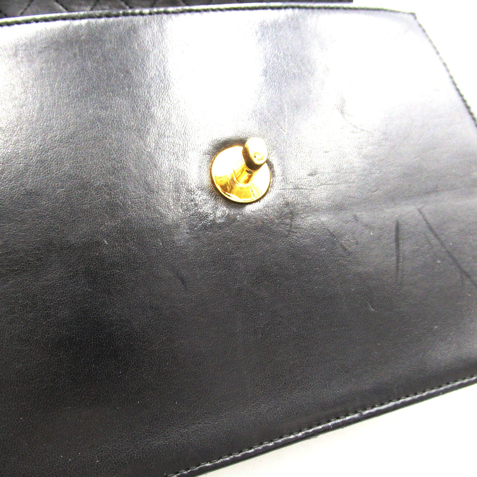 CHANEL【激減優惠】 羊皮皮革Chain Shoulder金扣肩背袋