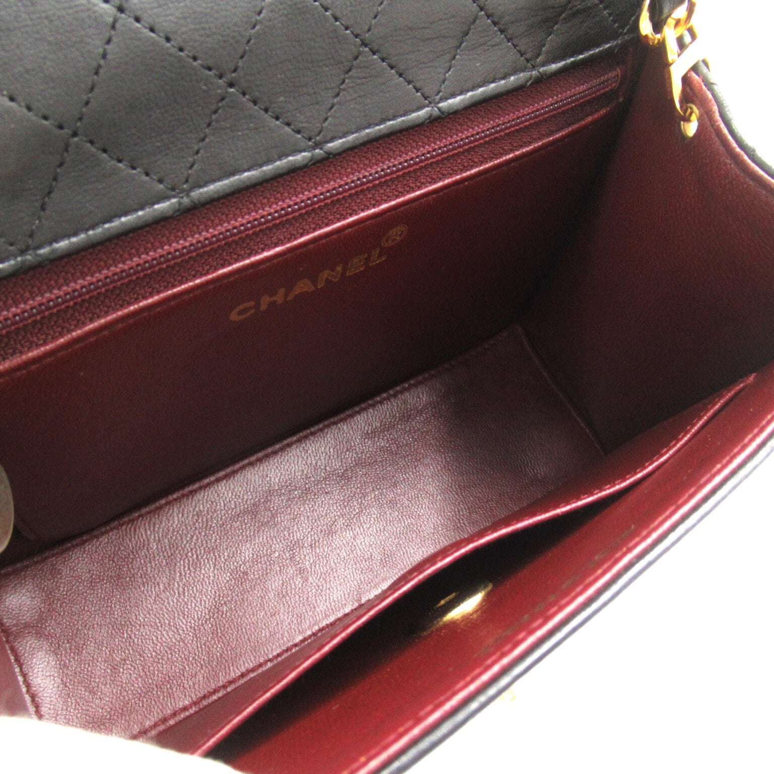 CHANEL【激減優惠】 羊皮皮革Chain Shoulder金扣肩背袋