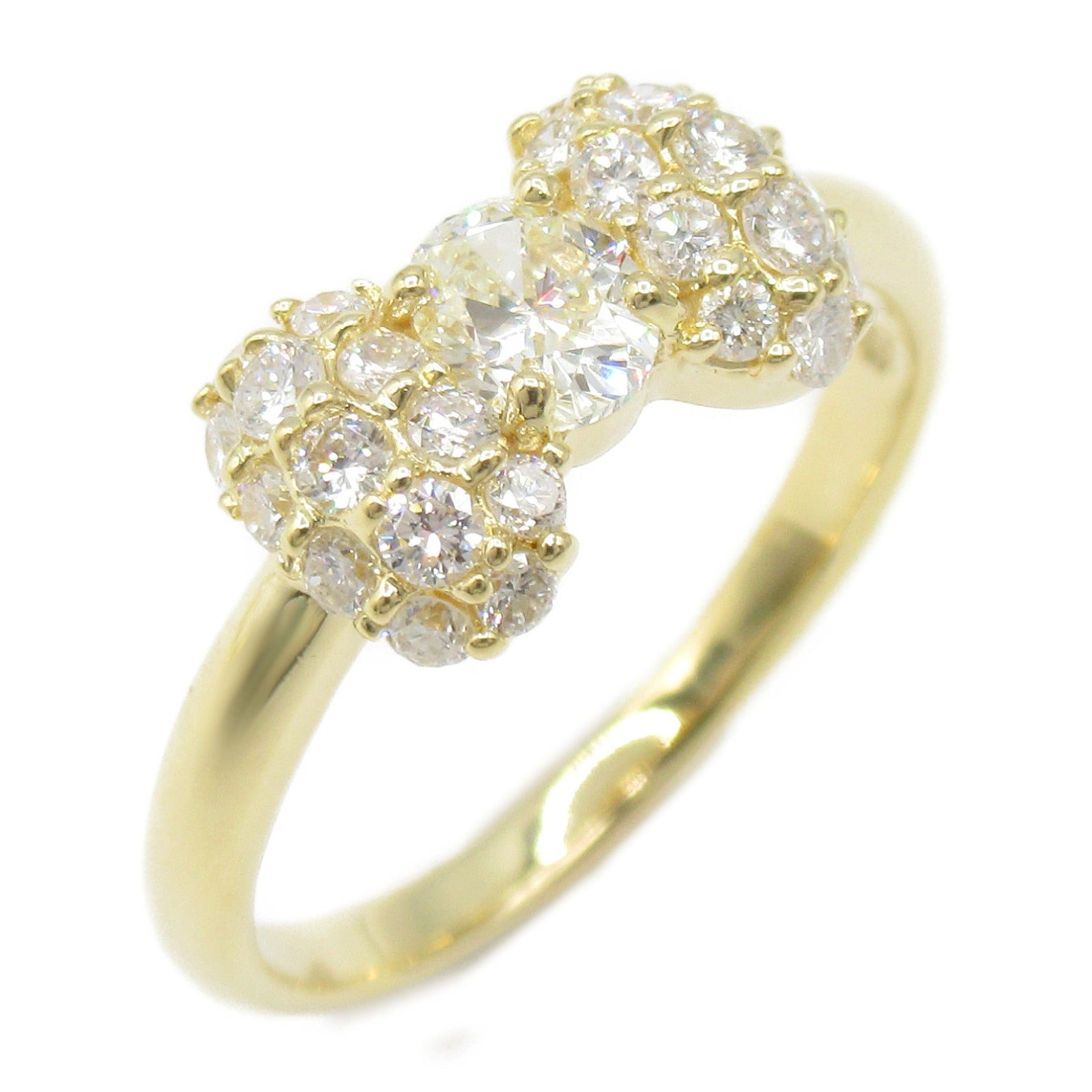 JEWELRY Diamond Ring 18K Yellow Gold US#7.5 Jp#15