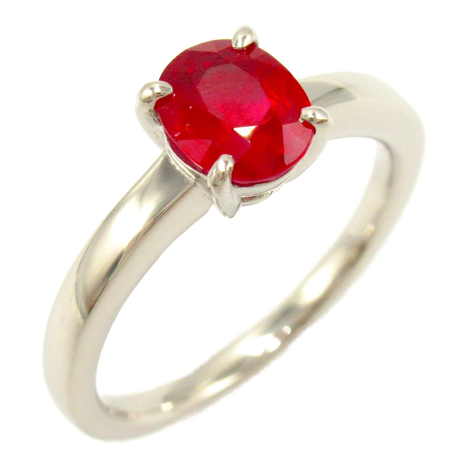 JEWELRY 【激減優惠】PT900鉑金Ruby Ring紅寶石戒指US#6