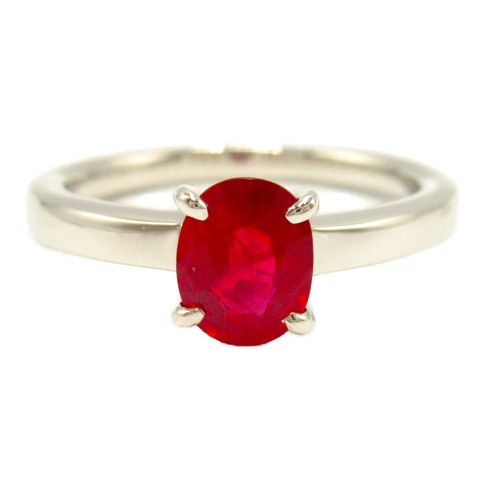 JEWELRY 【激減優惠】PT900鉑金Ruby Ring紅寶石戒指US#6