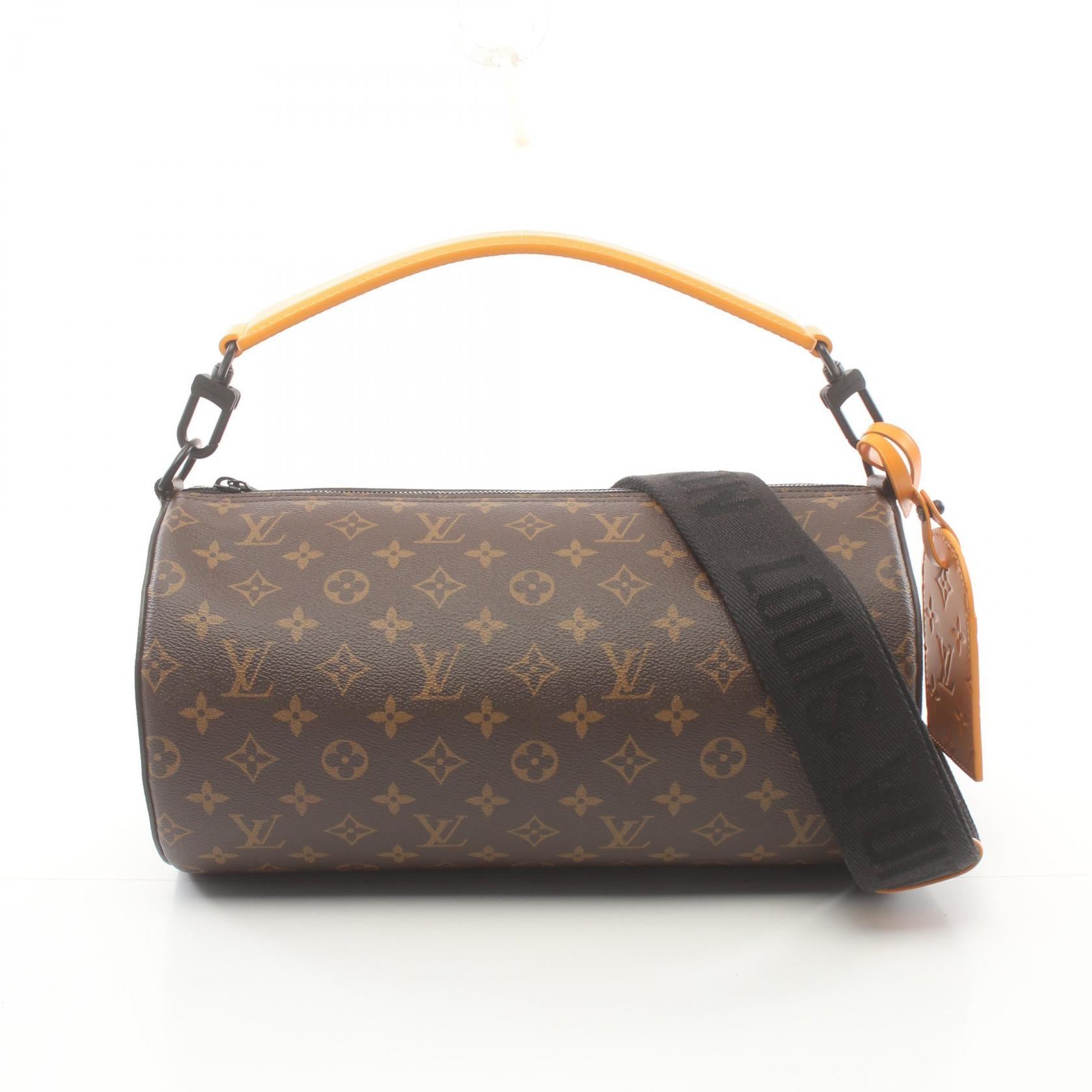 LOUIS VUITTON LV Soft Poroshon MM Hand shoulder Bag M46691 Monogram Orange