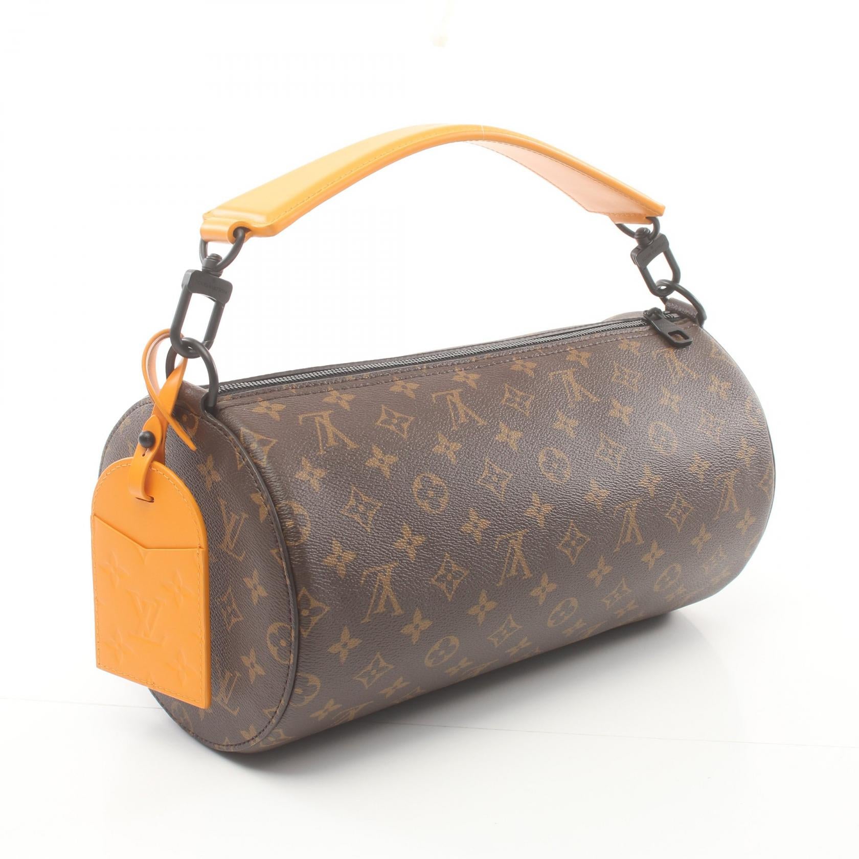 LOUIS VUITTON LV Soft Poroshon MM Hand shoulder Bag M46691 Monogram Orange