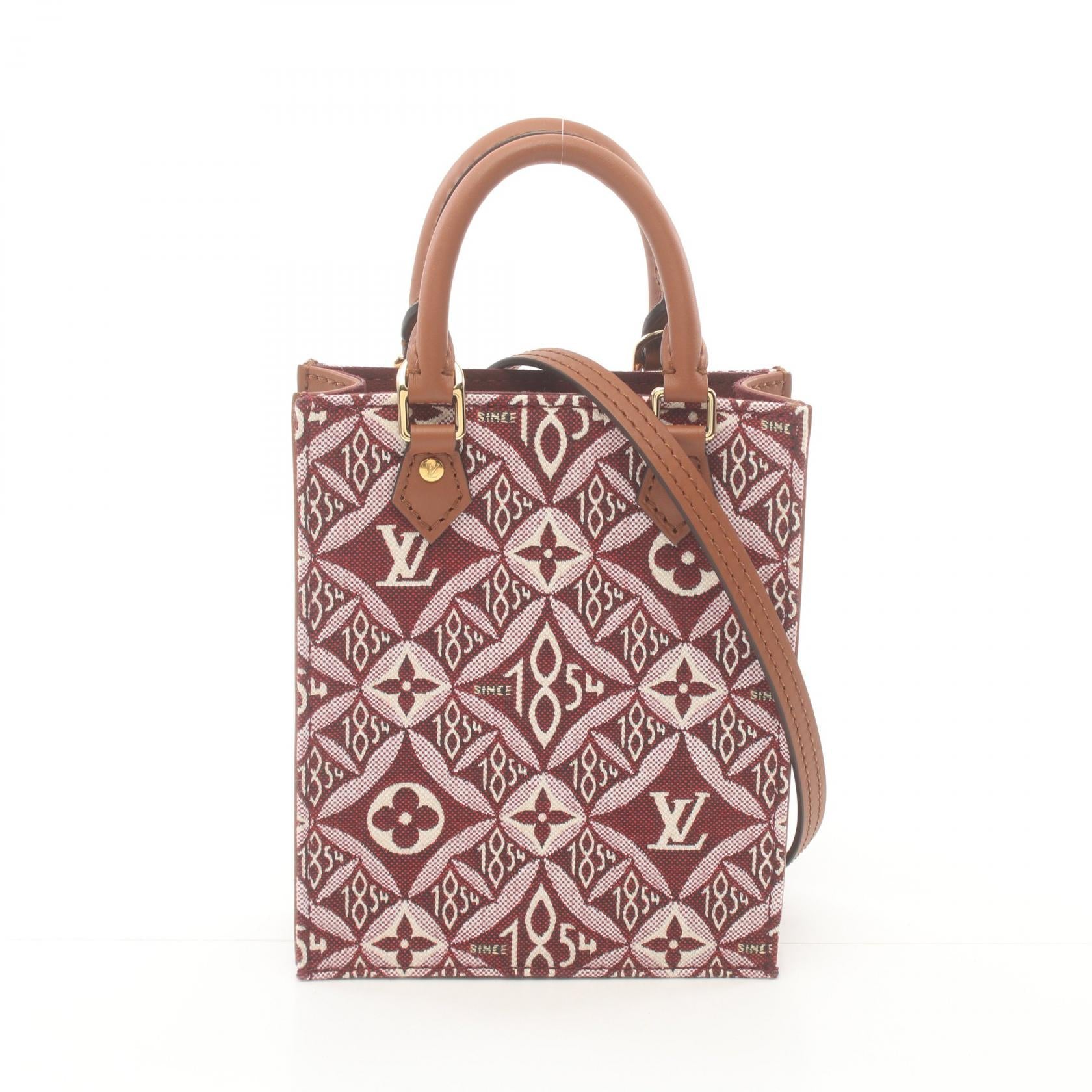 LOUIS VUITTON 【激減優惠】Monogram Jacquard Petit Sac Plat金扣手挽肩背兩用袋
