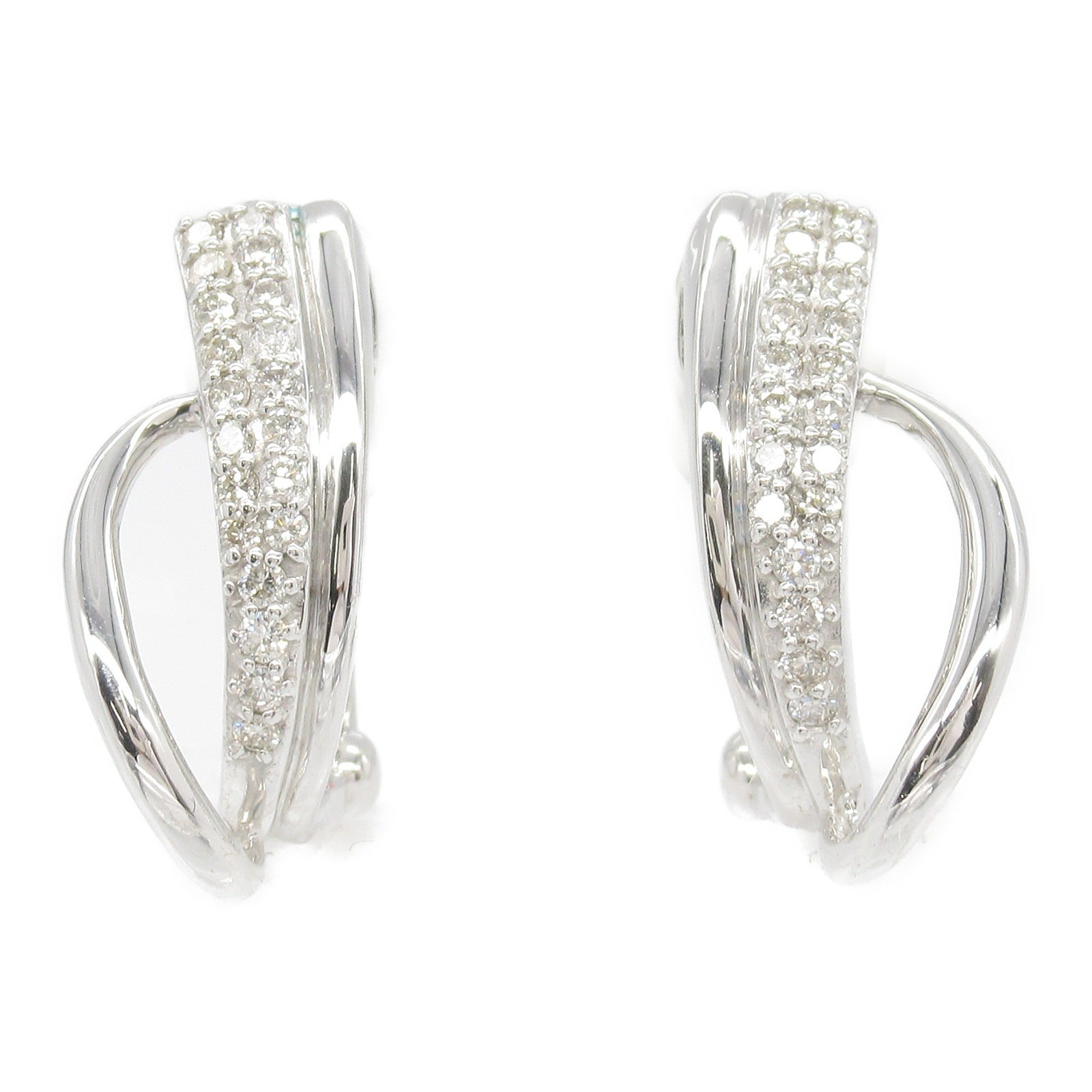 JEWELRY 18K白金Diamond Earrings鑽石耳環