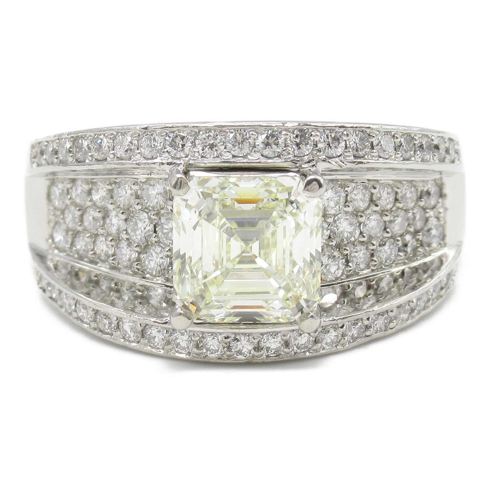 JEWELRY PT900鉑金Diamond Ring鑽石戒指US#9.25