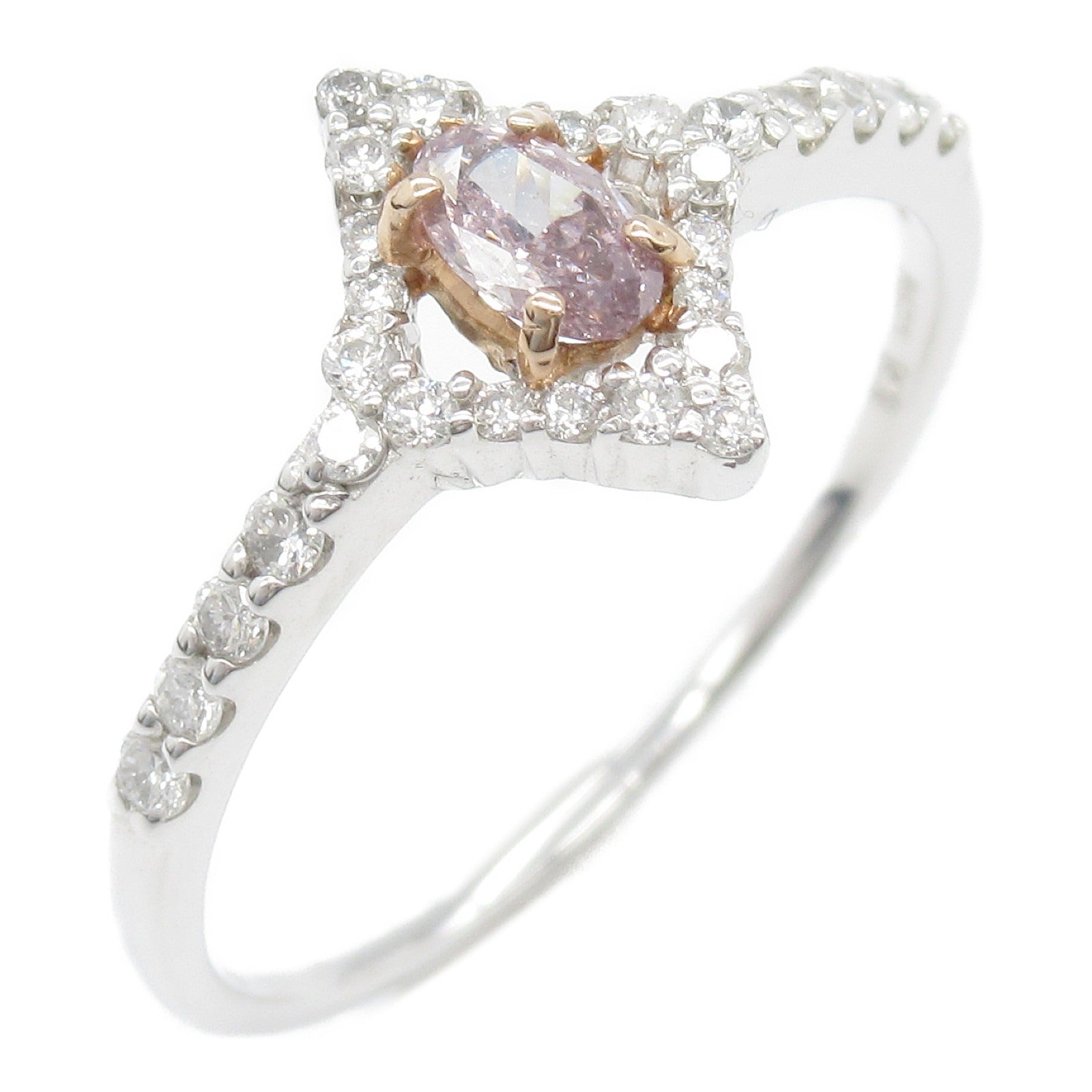 JEWELRY 18K白金/PT900鉑金Diamond Ring鑽石戒指US#7.5