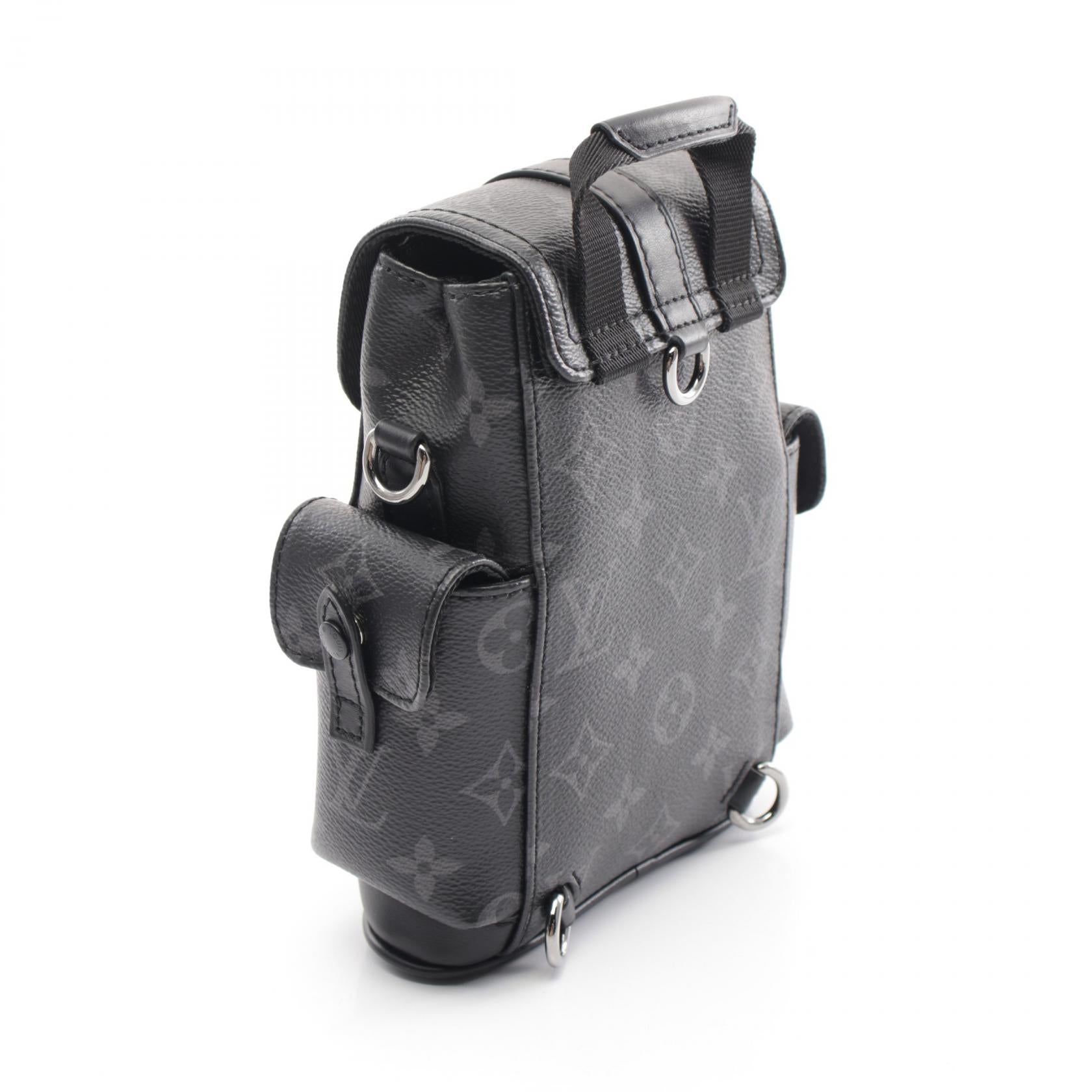 LOUIS VUITTON【激減優惠】 Monogram Eclipse Nano Christopher手挽肩背兩用袋