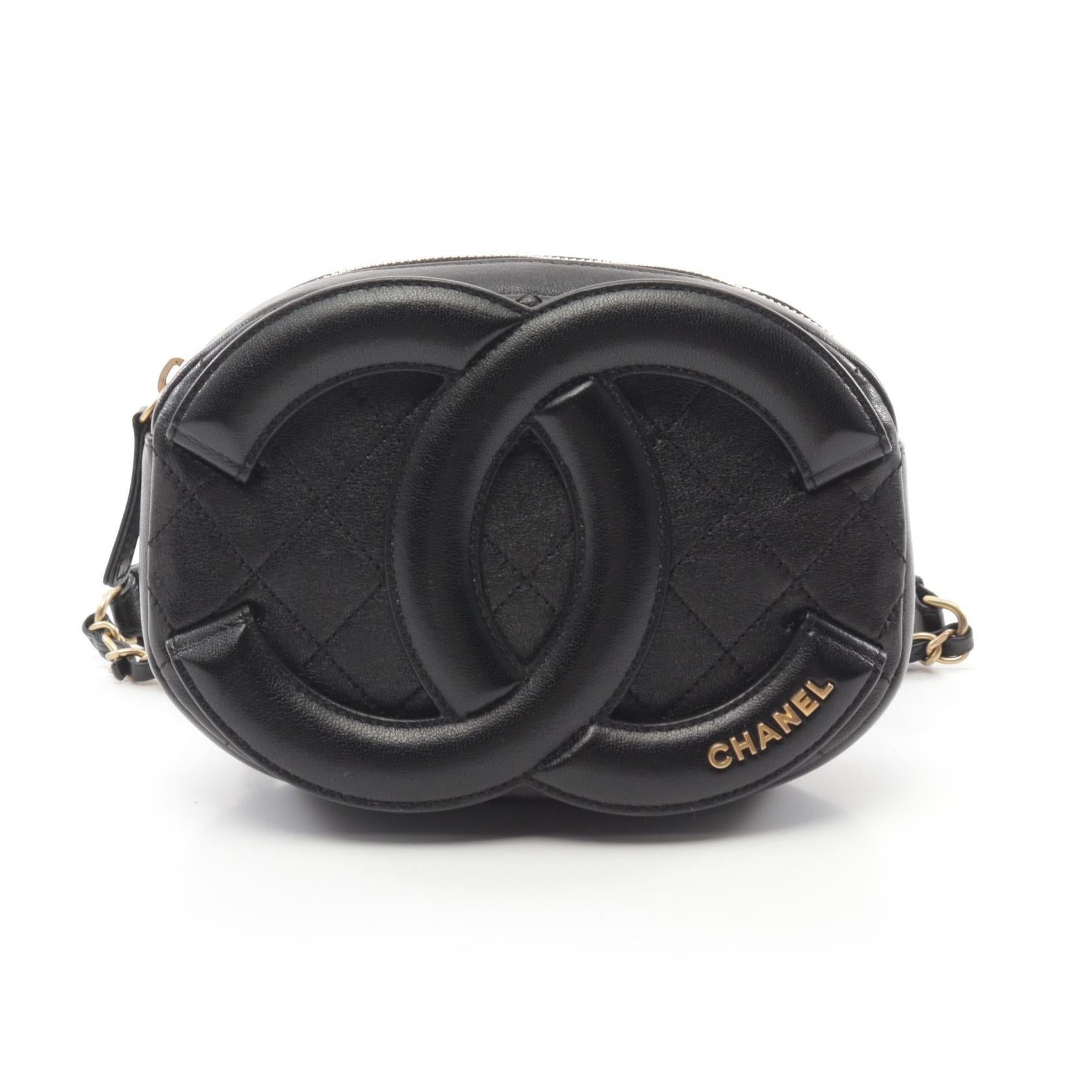 CHANEL【激減優惠】 皮革COCO Mark Small Camera Belt Bag金扣腰包