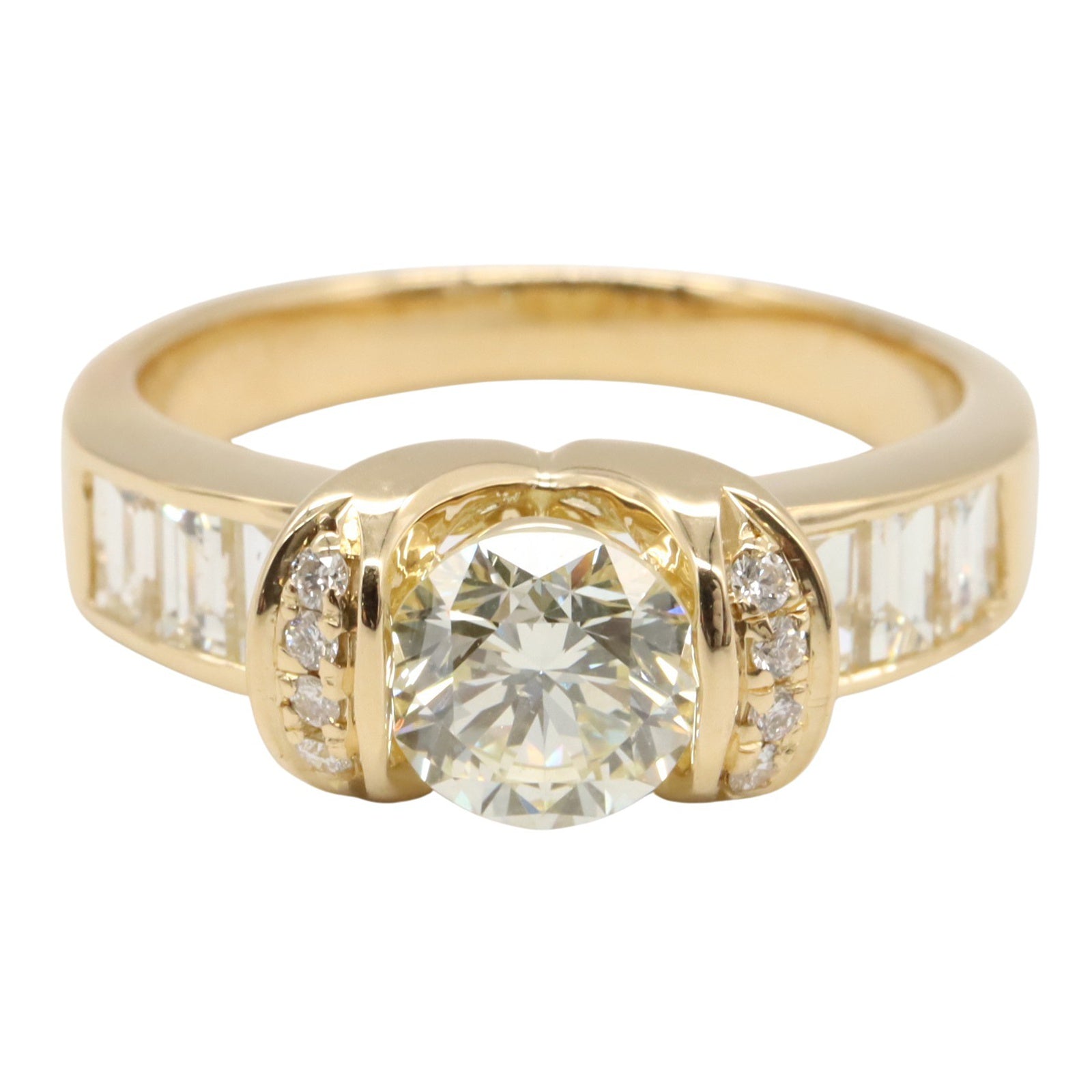 JEWELRY 18K黃金Diamond Ring鑽石鑽石US#7