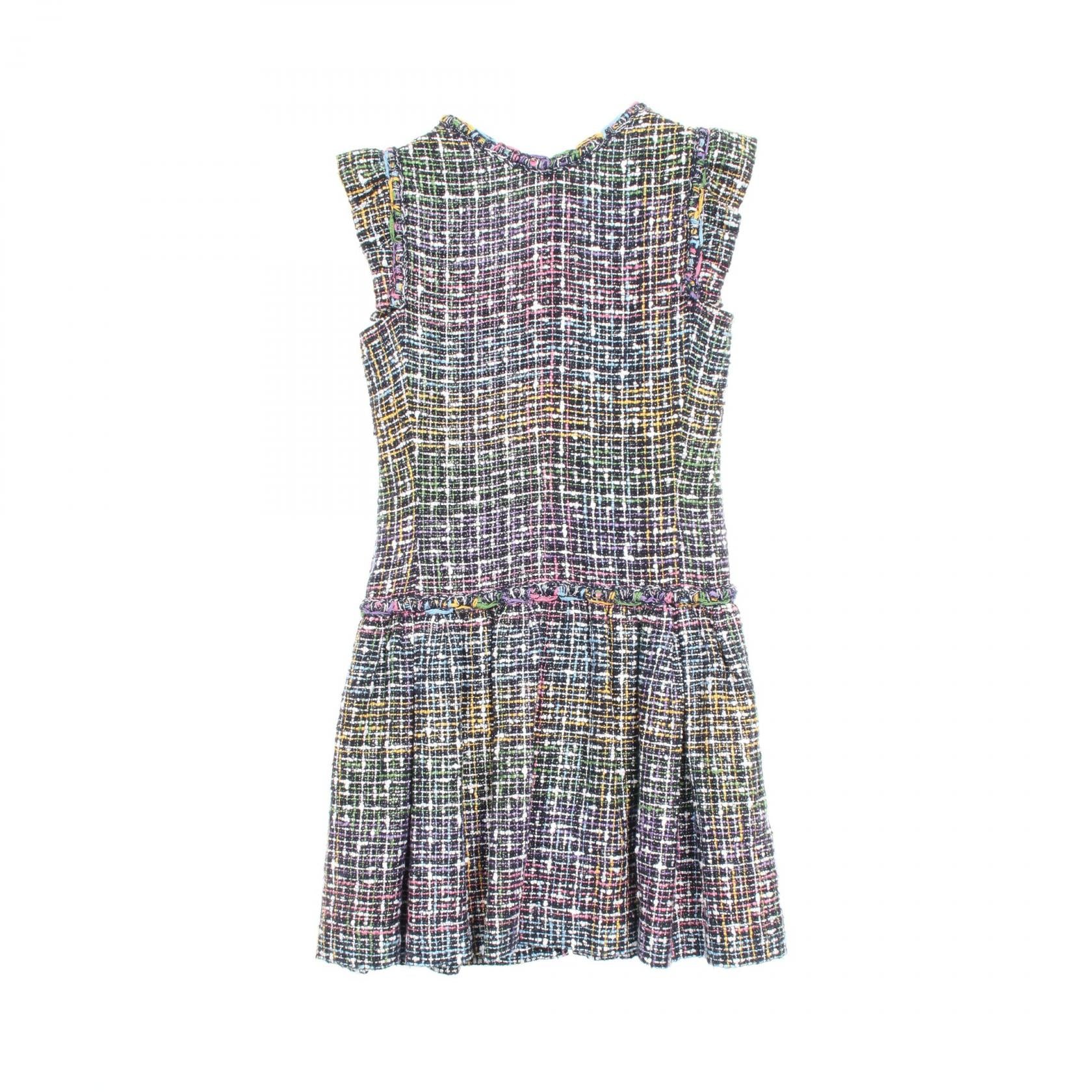 CHANEL Cotton Tweed Dress Sleeveless連身裙