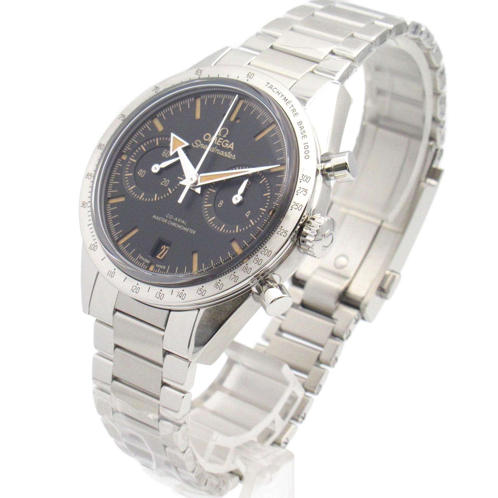 OMEGA Speedmaster '57不鏽鋼手錶手動上弦芯黑色