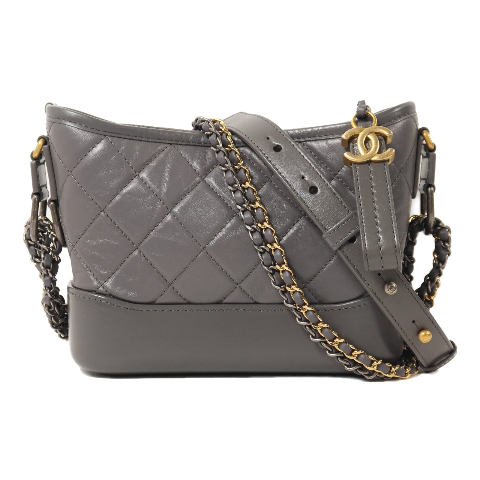 CHANEL 牛皮皮革Garbriell Small鏈帶肩背袋