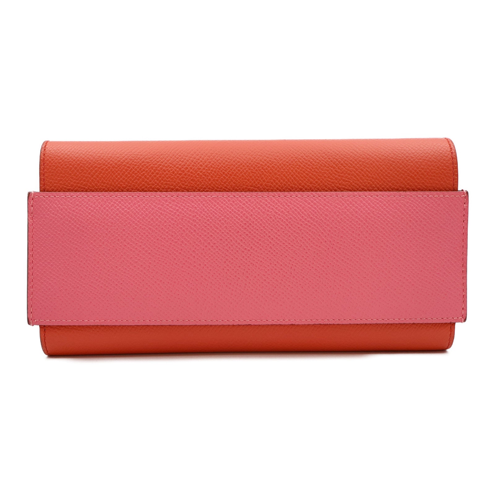 HERMES Epsom皮革Passant銀扣長錢包