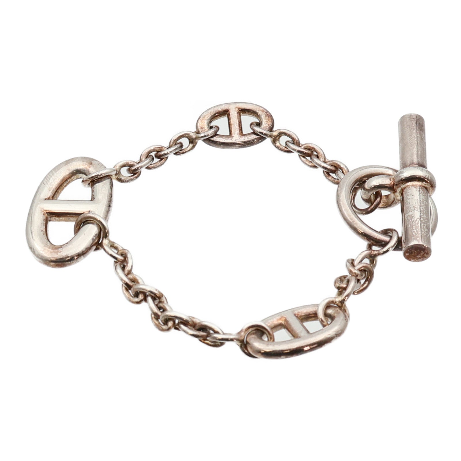 HERMES 925純銀Faradole Bracelet銀扣手鏈