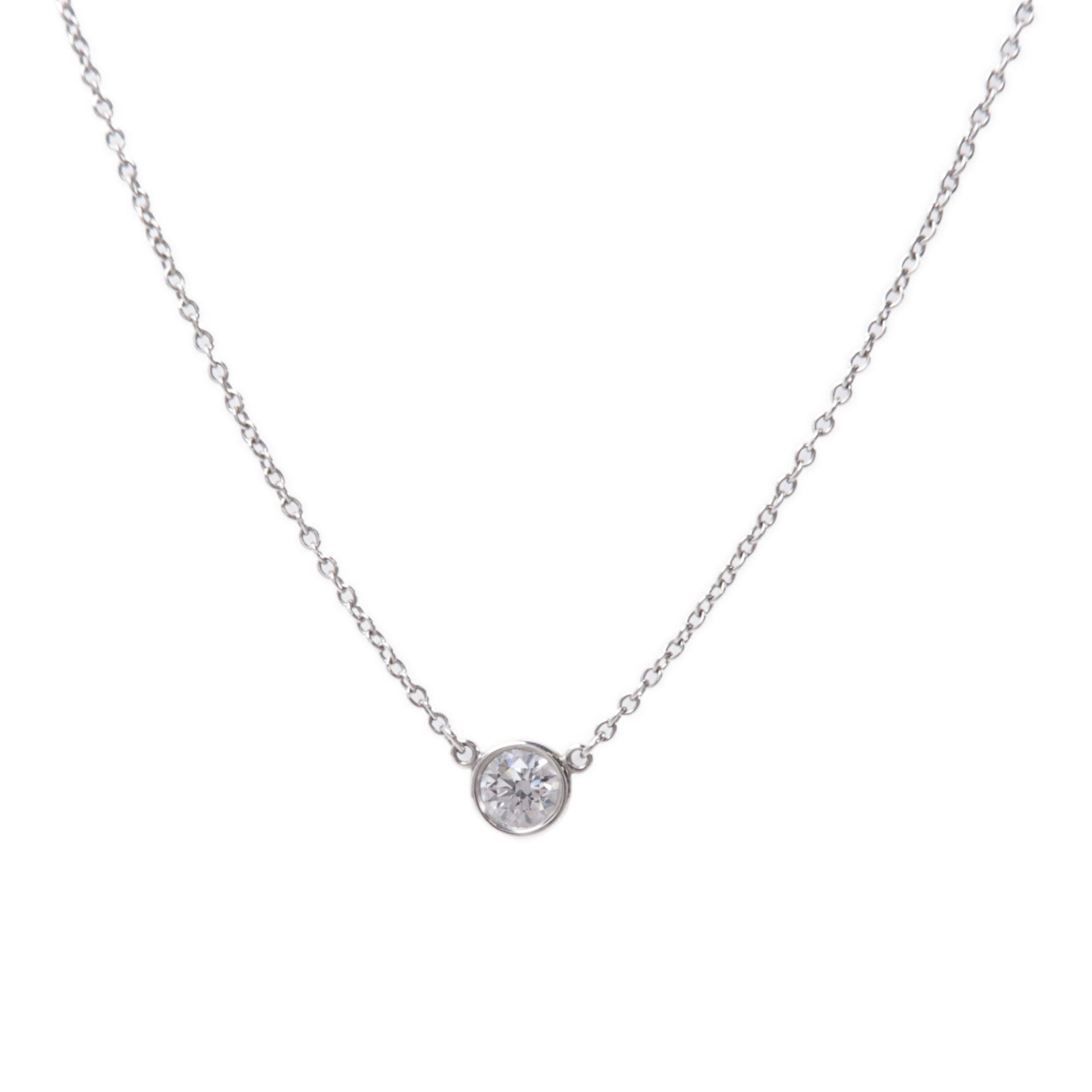 TIFFANY&CO 【激減優惠】PT950鉑金Diamond By The Yard Necklace鑽石項鍊
