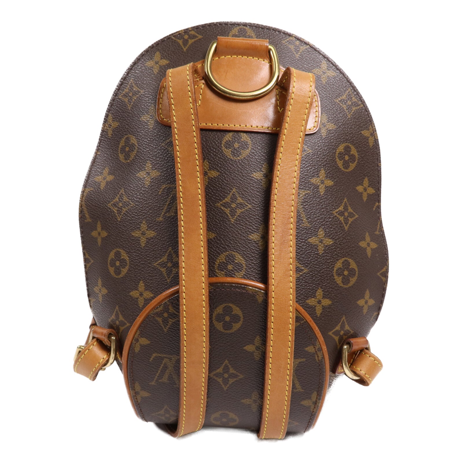 LOUIS VUITTON Monogram Ellipse Sac A Dos Backpack金扣背包棕色