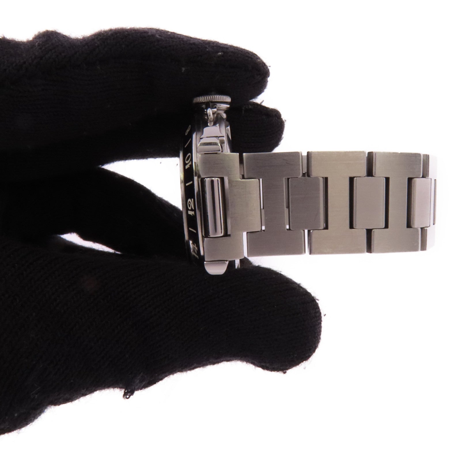 CARTIER Pasha C Meridian不鏽鋼手錶自動機芯銀色