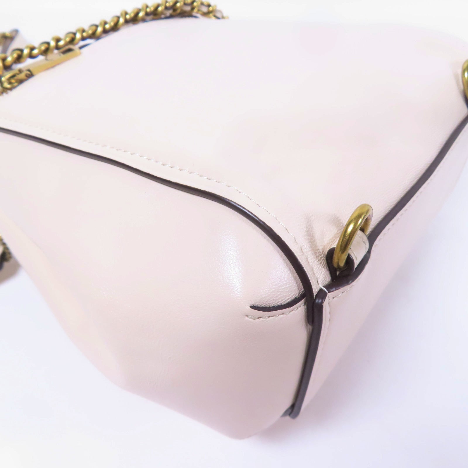 COACH 牛皮皮革Rucksack金扣鏈帶背包