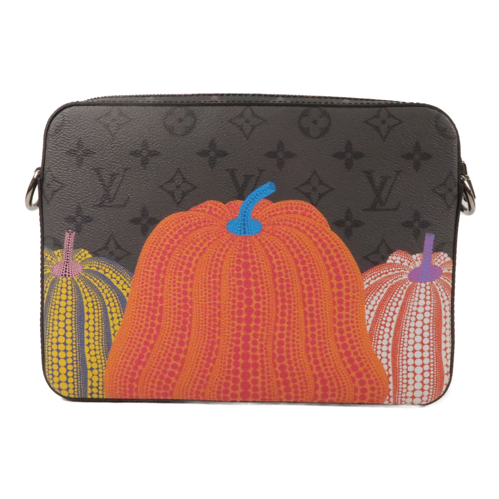 LOUIS VUITTON Monogram Eclipse YK x Trio Messenger銀扣肩背袋