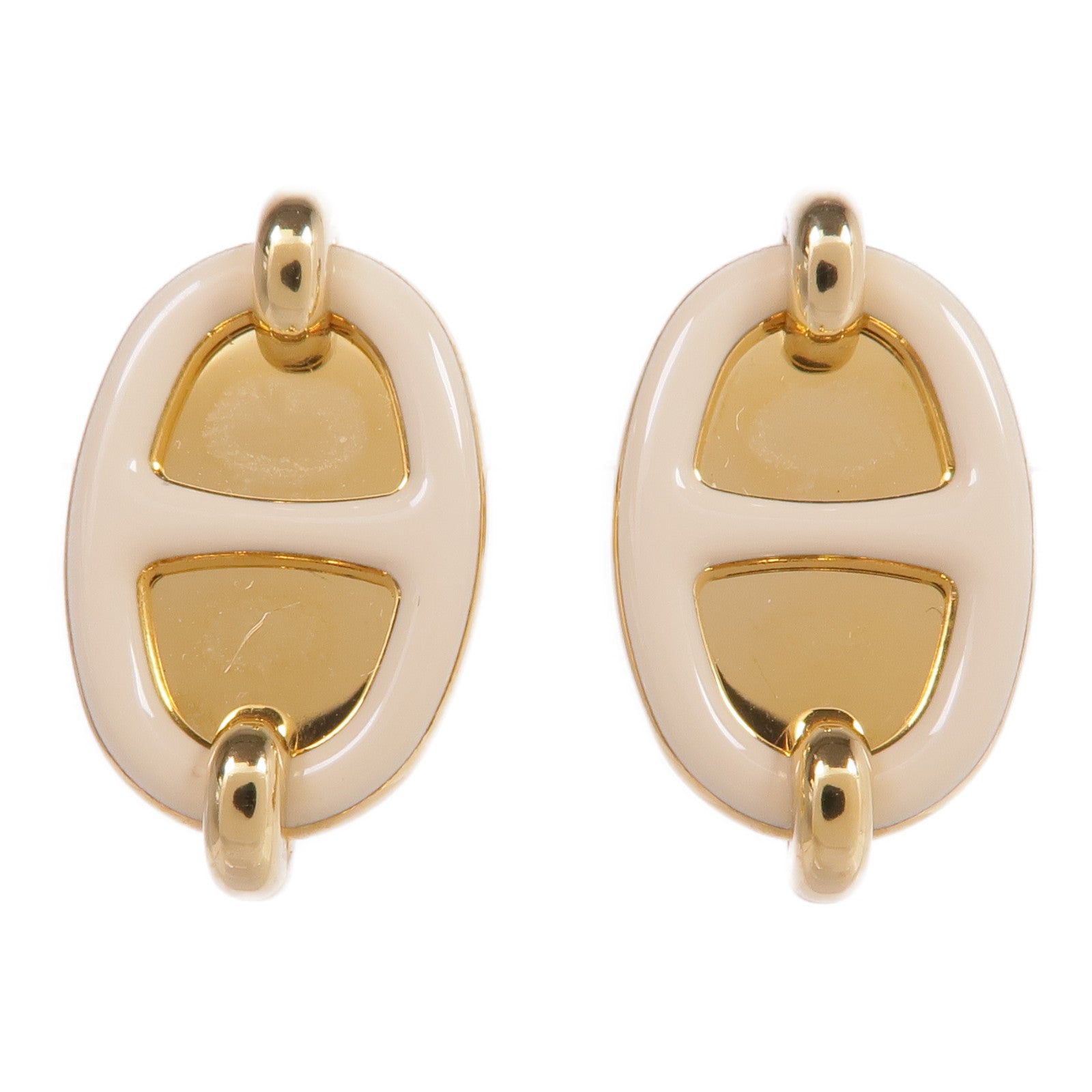 HERMES 【激減優惠】金屬Mini Maillon Earrings耳環