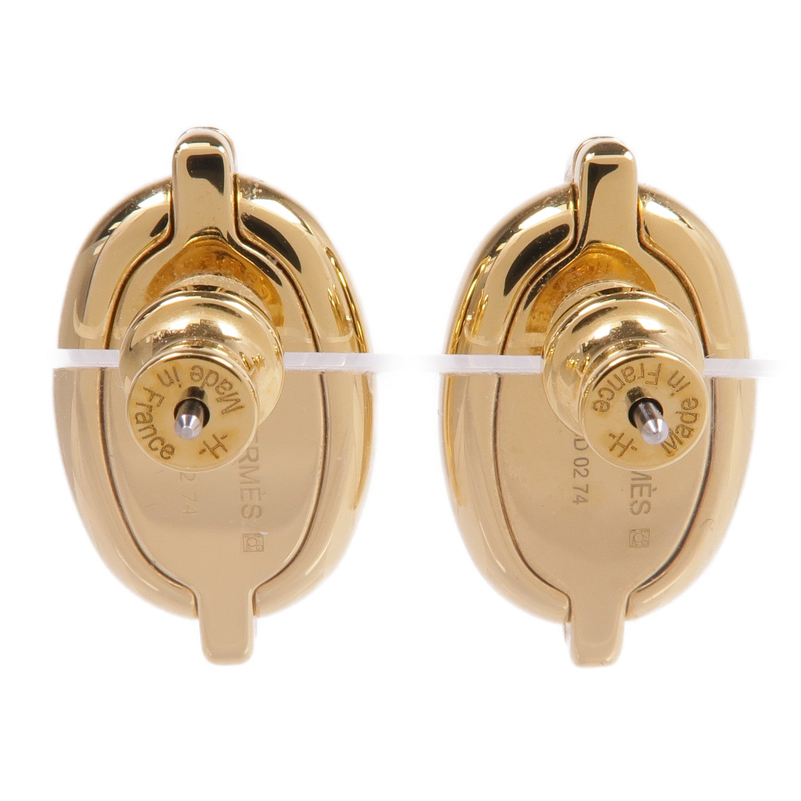 HERMES 【激減優惠】金屬Mini Maillon Earrings耳環