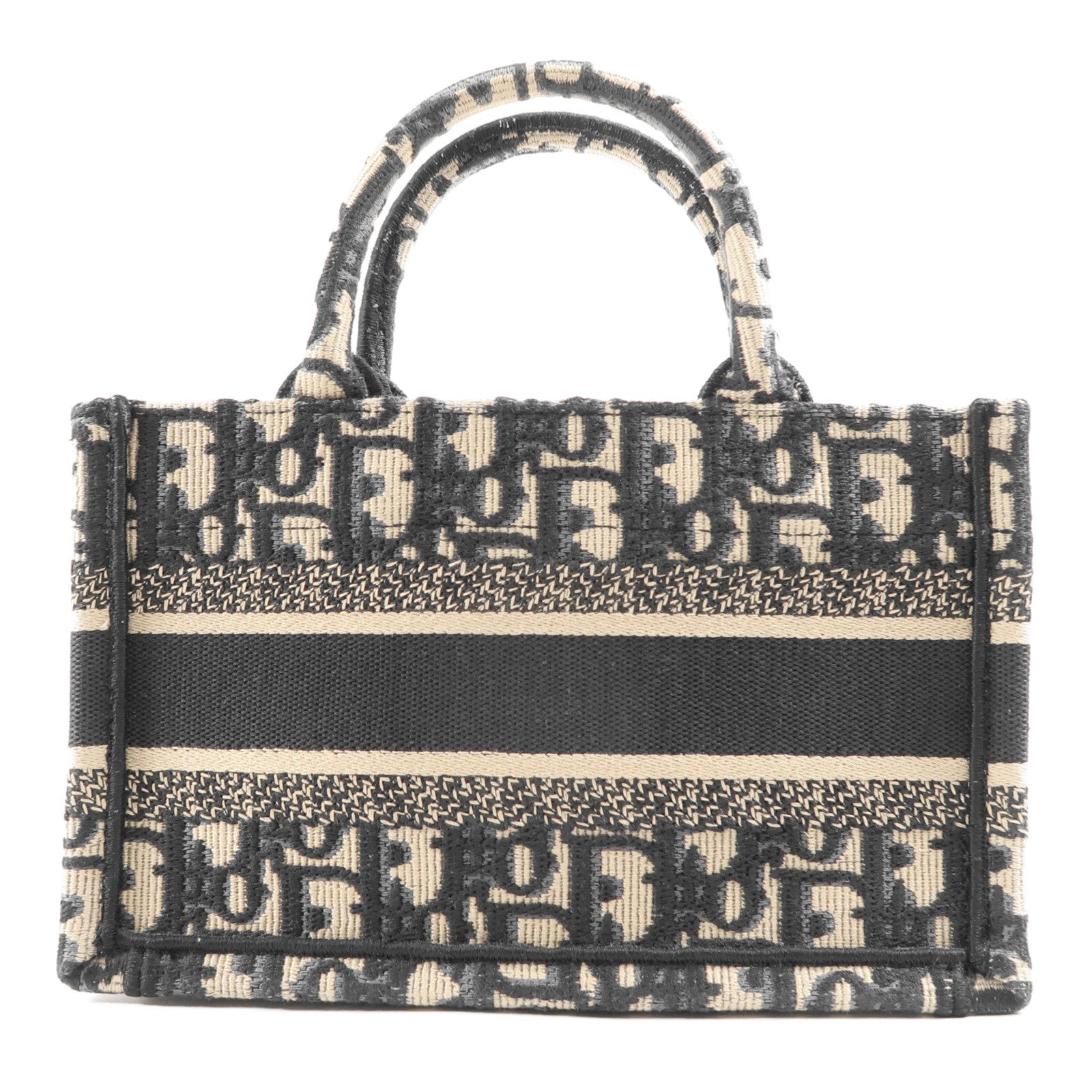 Dior 帆布Book Tote Mini金扣手挽肩背兩用袋