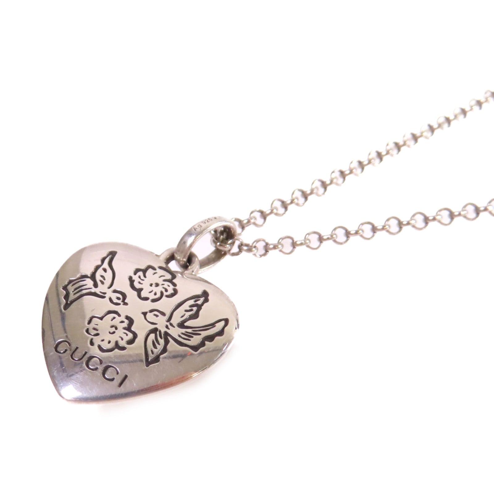 GUCCI 925純銀Blind For Love' Necklace項鏈 - Main Image