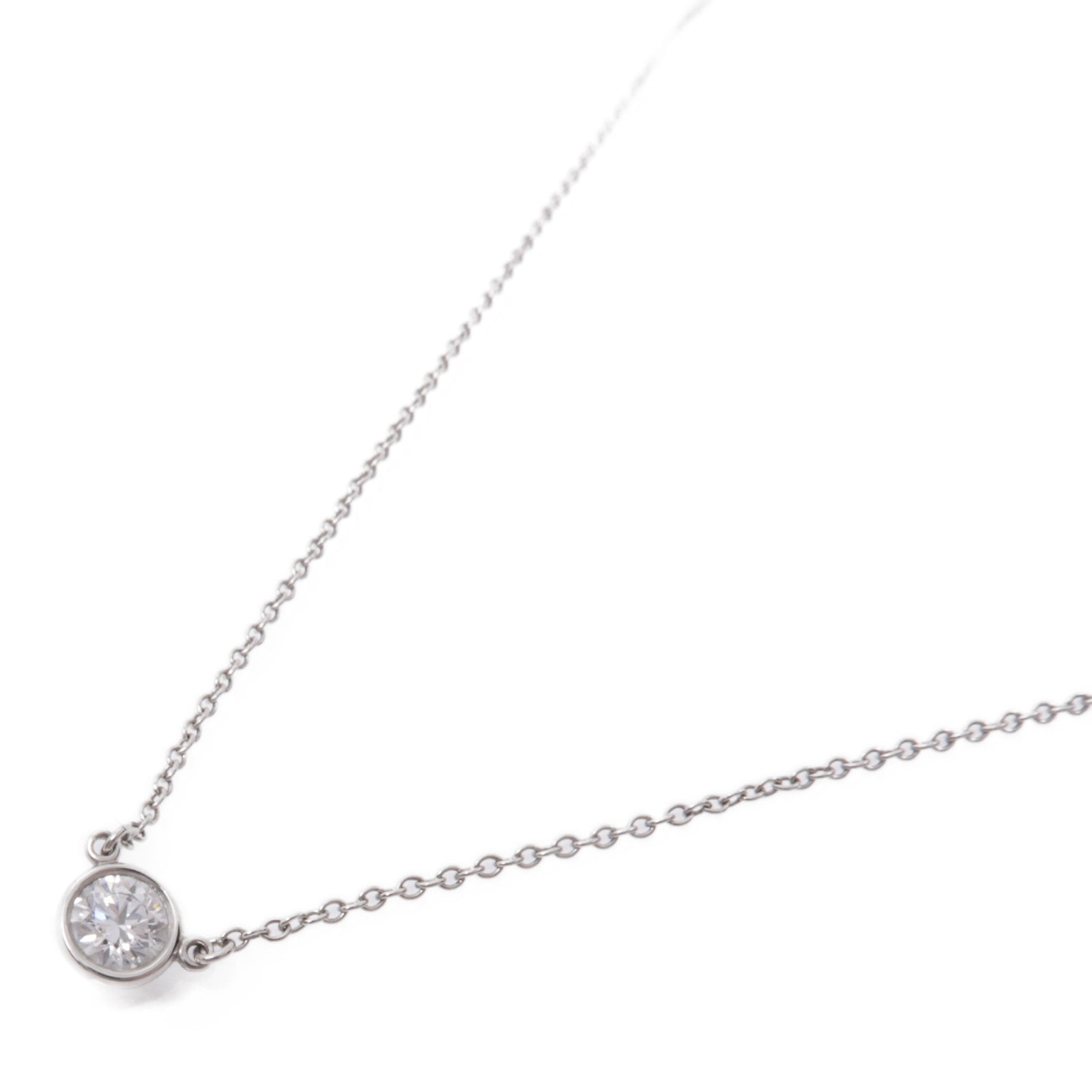 TIFFANY&CO PT950鉑金Diamond By The Yard Necklace鑽石項鍊