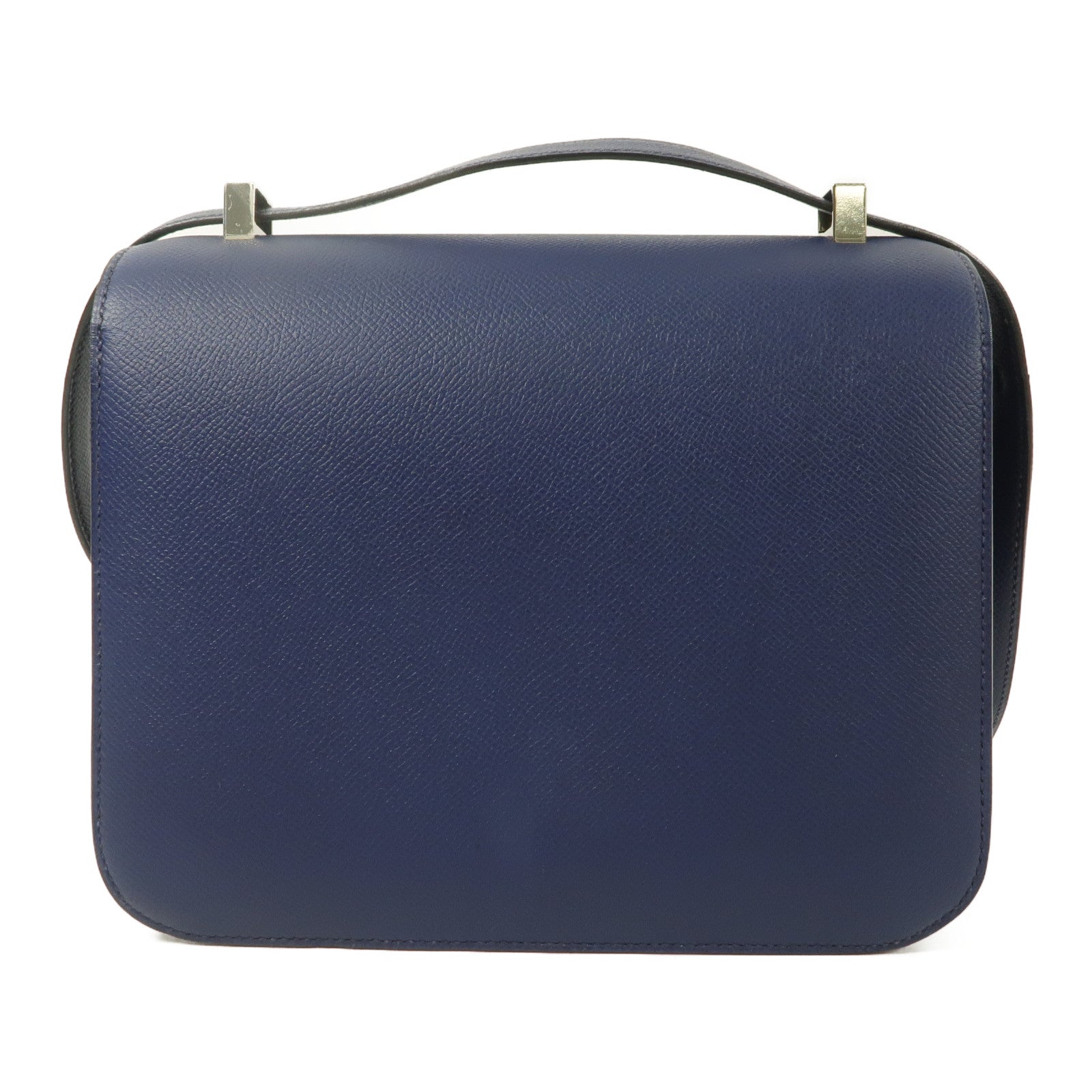 HERMES Epsom皮革Constance 24肩背袋Bleu Saphir