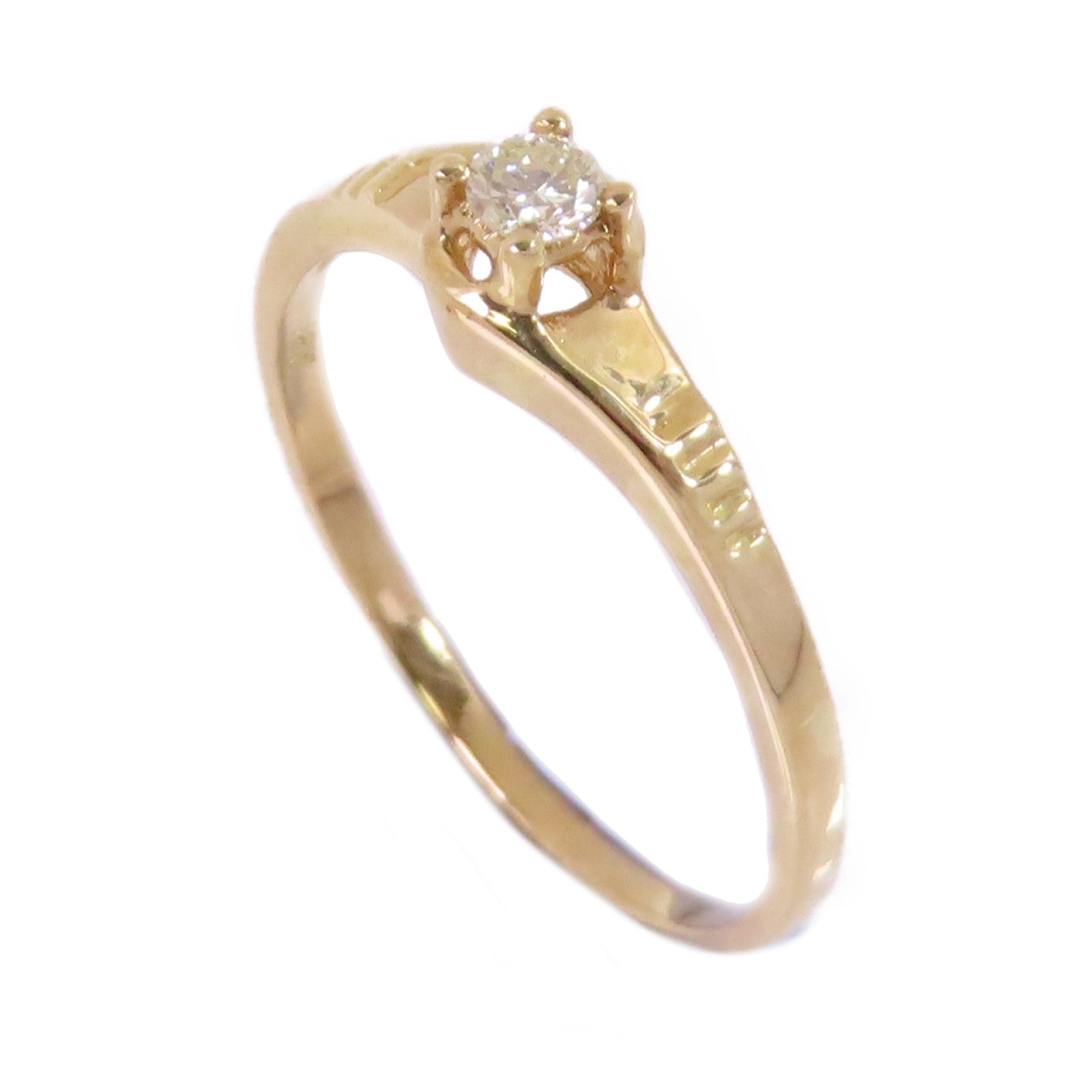 JEWELRY 18K黃金/鑽石Diamond Ring戒指US#6.75