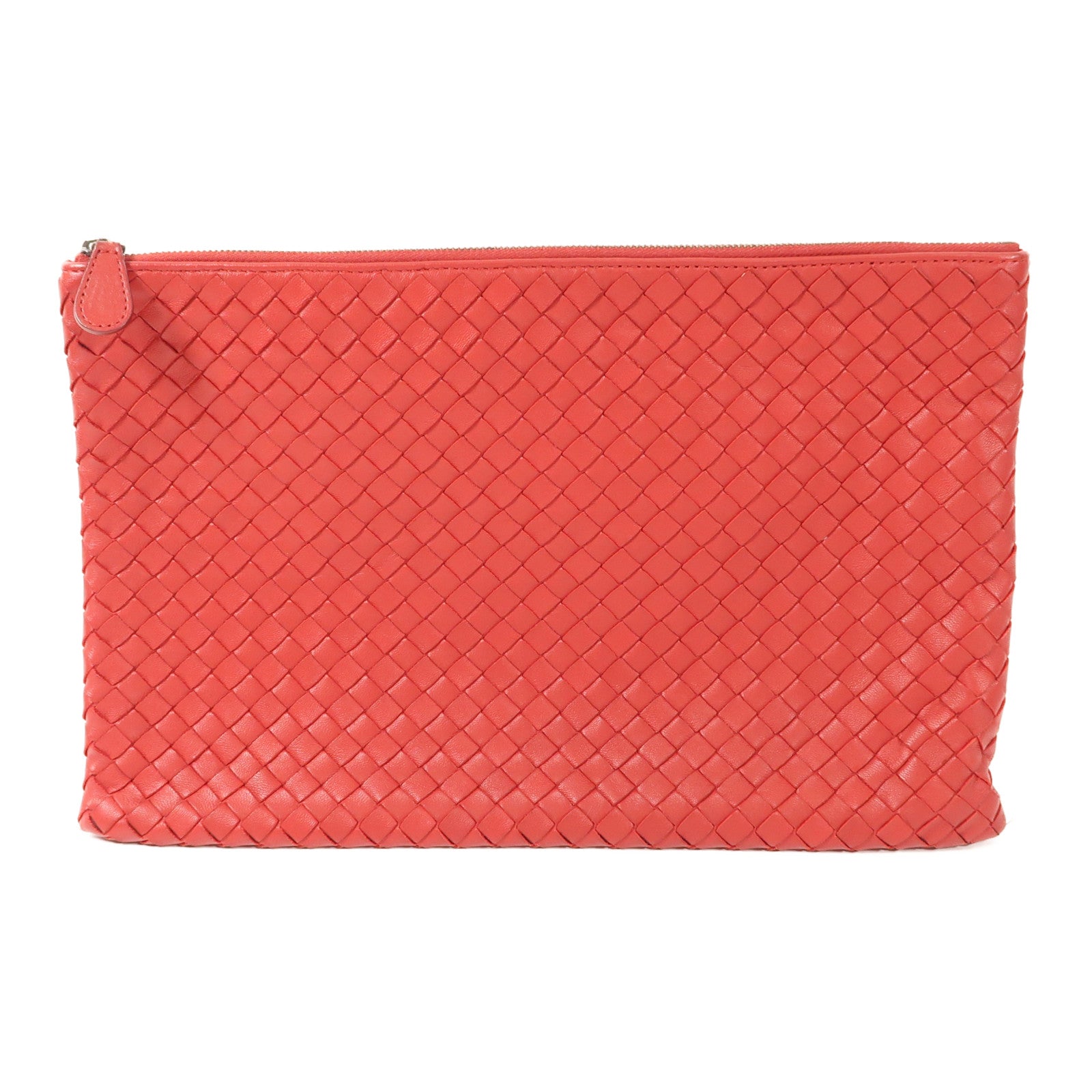 BOTTEGA VENETA 【激減優惠】羊皮皮革Pouch金扣手拿包