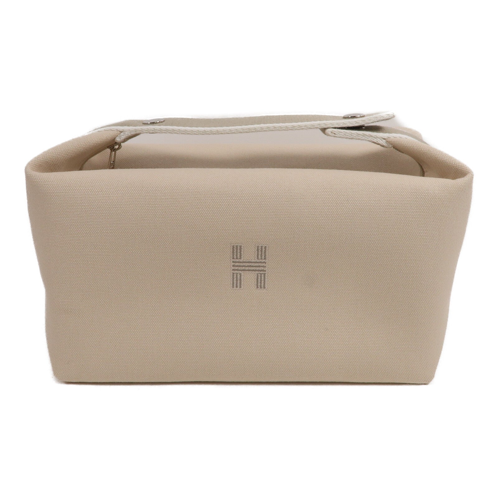 HERMES 帆布Bride A Brac GM手挽袋Beige