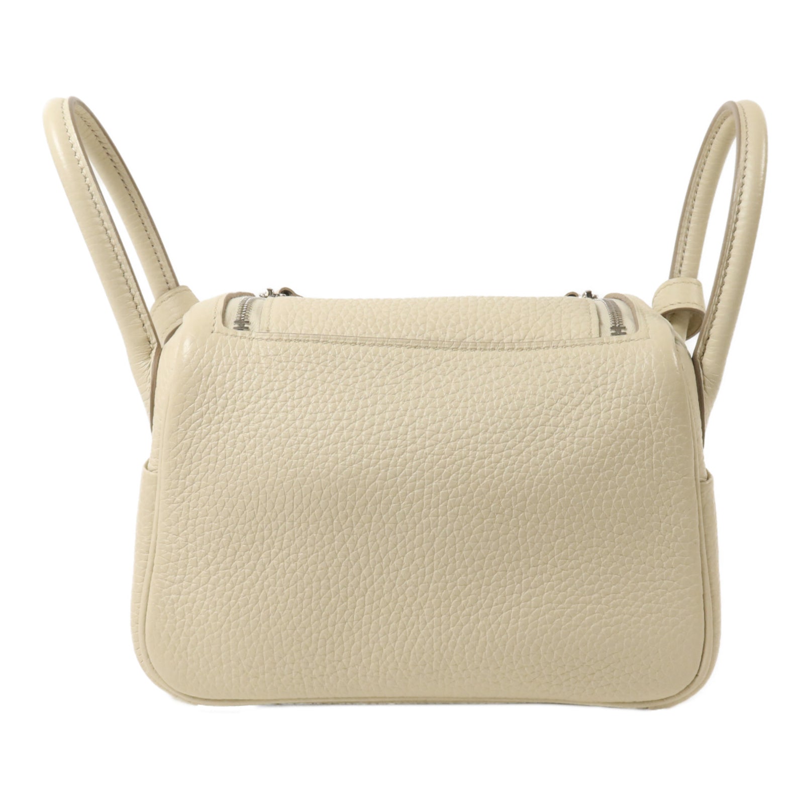 HERMES Clemence皮革Mini Lindy手挽肩背兩用袋Beton
