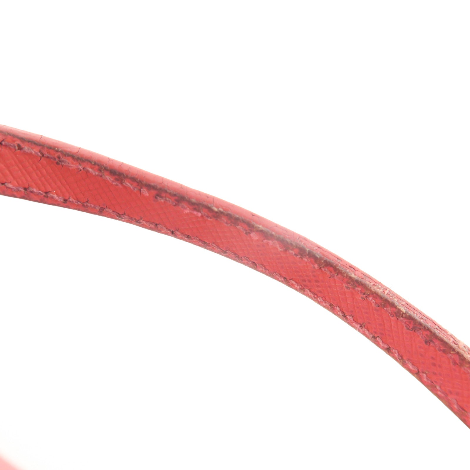 PRADA GHW 2 Way Shoulder Handbag Calfskin Leather Pink