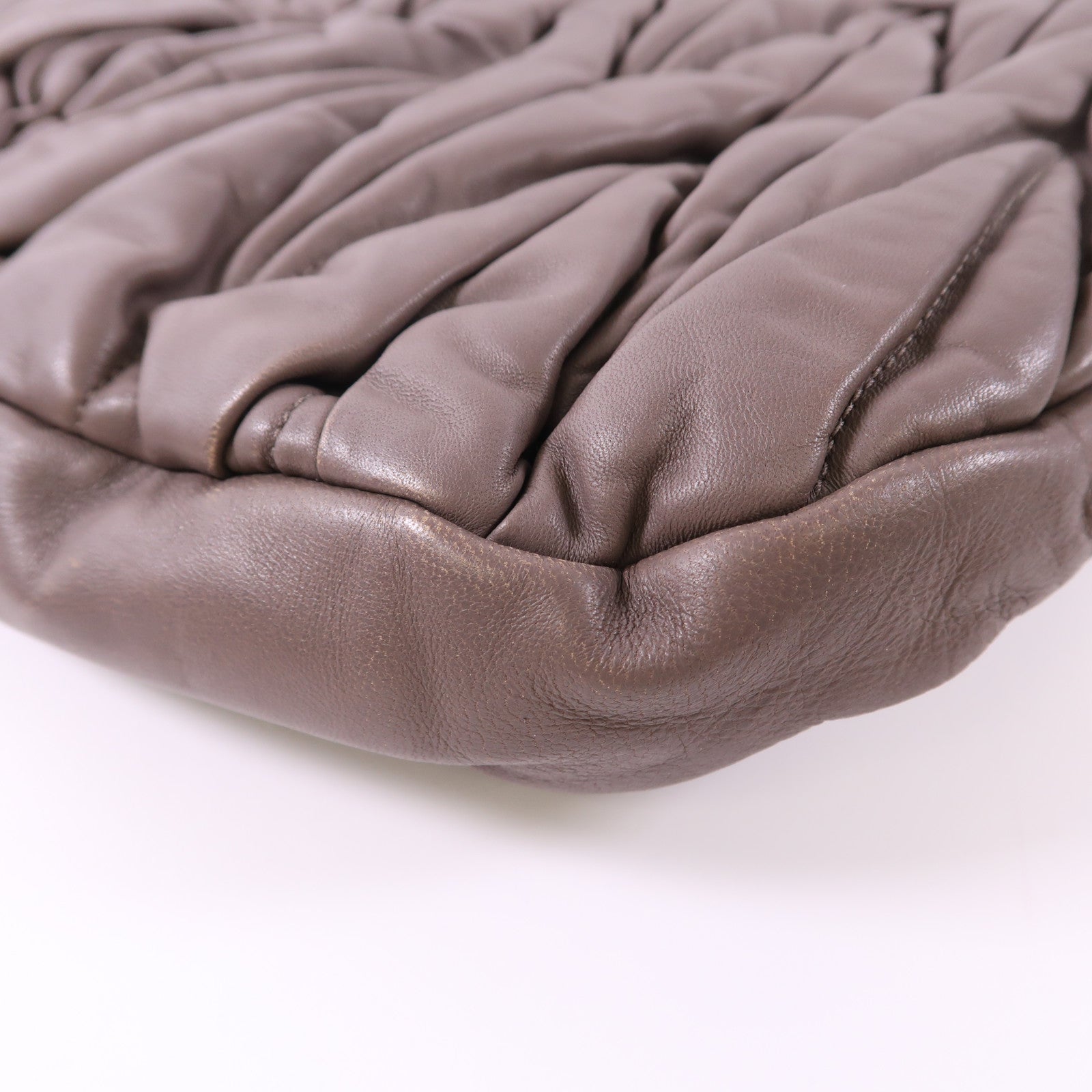 Miu Miu 羊皮皮革Shoulder Bag金扣手挽肩背兩用袋