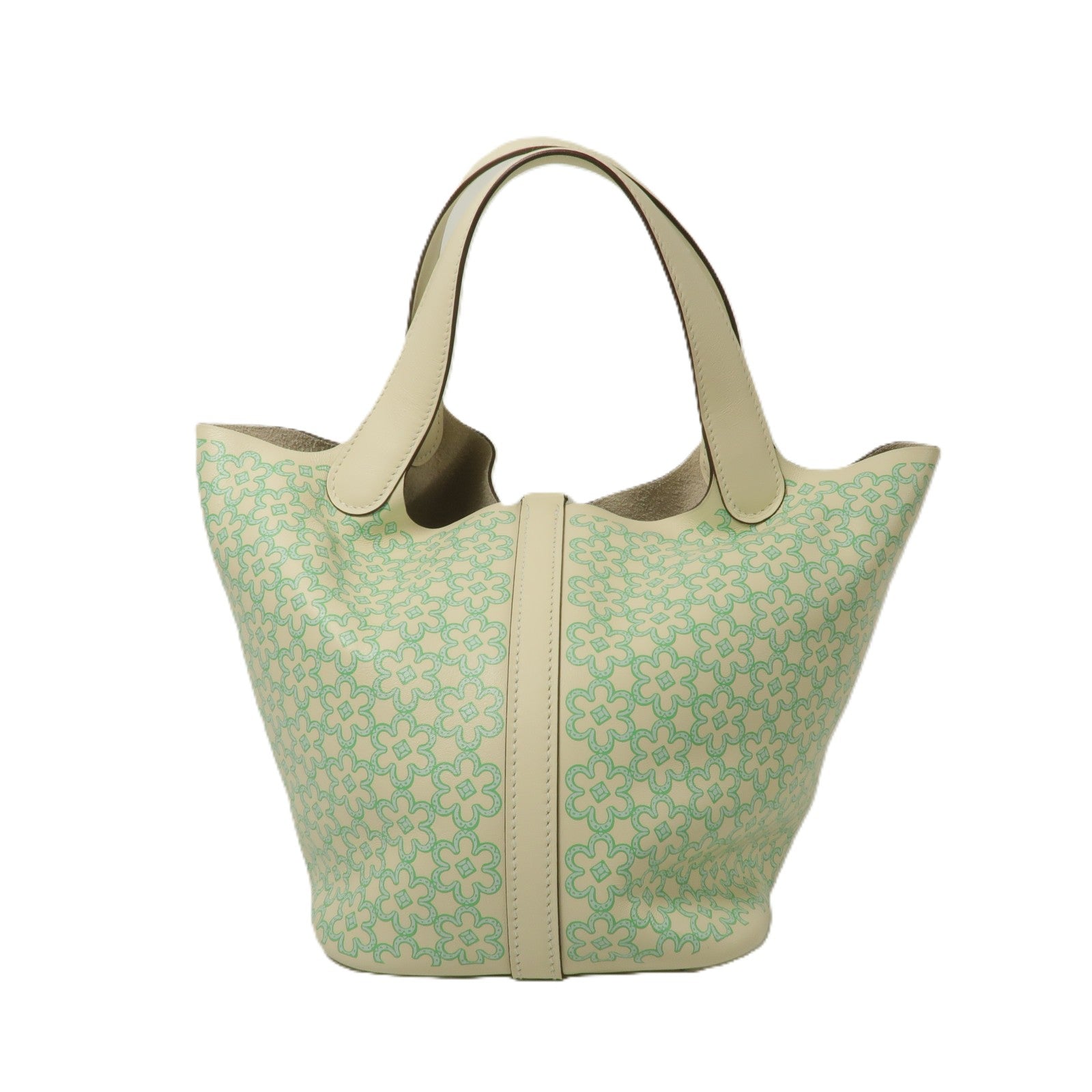 HERMES Swift皮革Picotin PM手挽袋Nata/Vert
