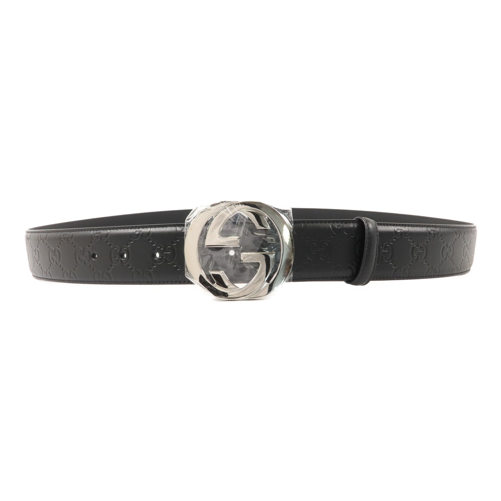 GUCCI 牛皮皮革GG Signature Belt 115cm皮帶