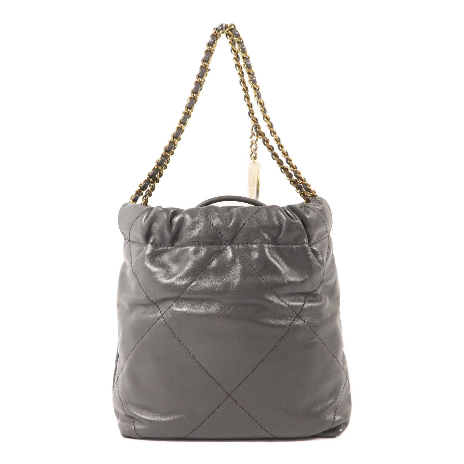 CHANEL 牛皮皮革Mini 22手挽肩背兩用袋