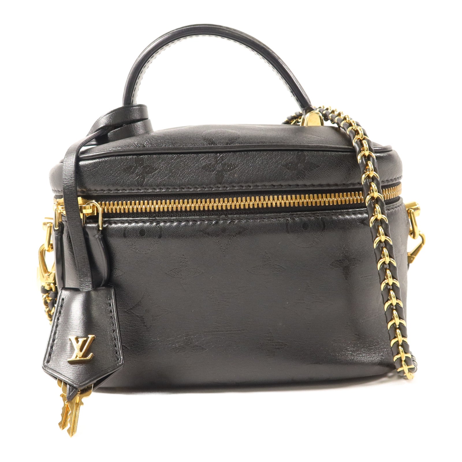 LOUIS VUITTON Monogram Empreinte Vanity Case金扣手挽肩背兩用袋