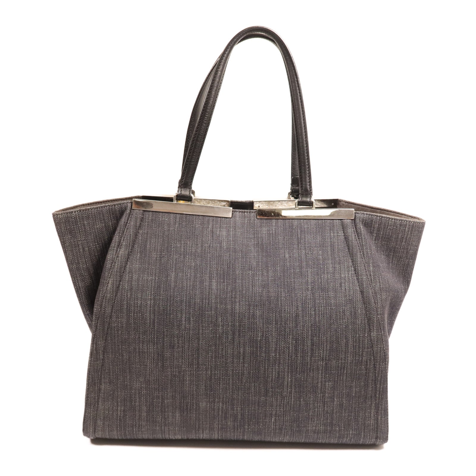 FENDI 帆布Tote Bag銀扣手挽袋