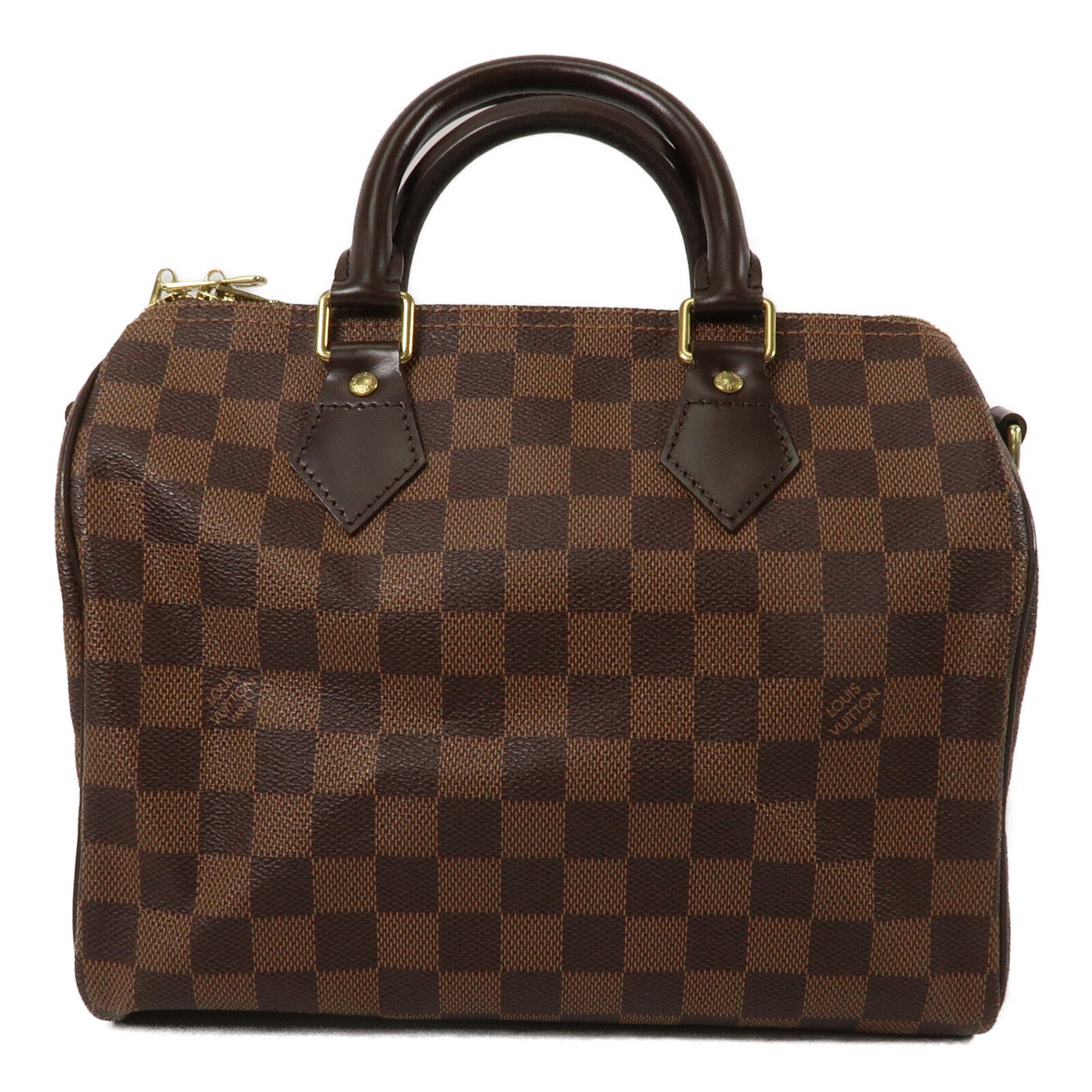 LOUIS VUITTON Damier Speedy Bandouliere 25手挽袋