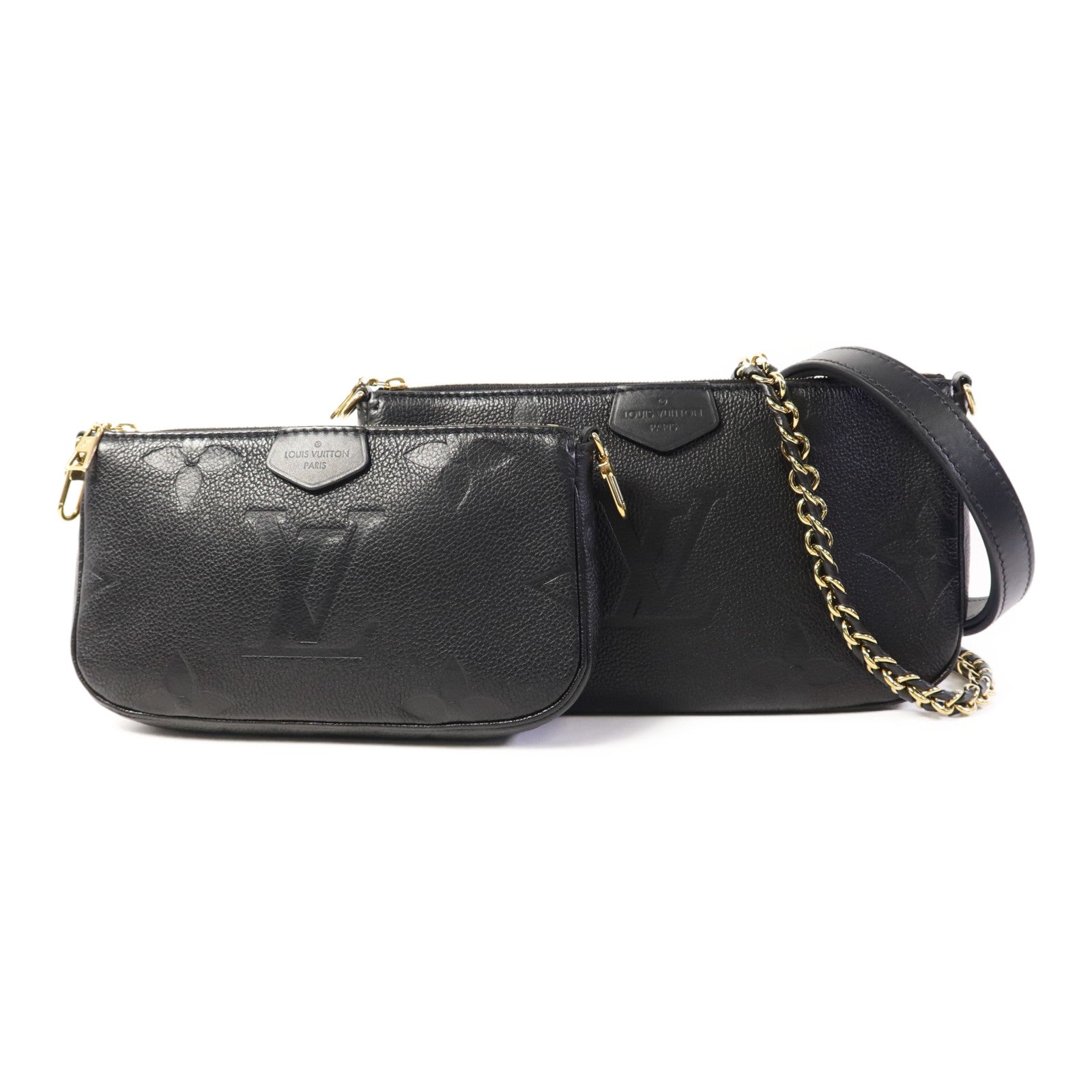 LOUIS VUITTON 【激減優惠】Monogram Empreinte Multi Pochette Accessoires手挽肩背兩用袋
