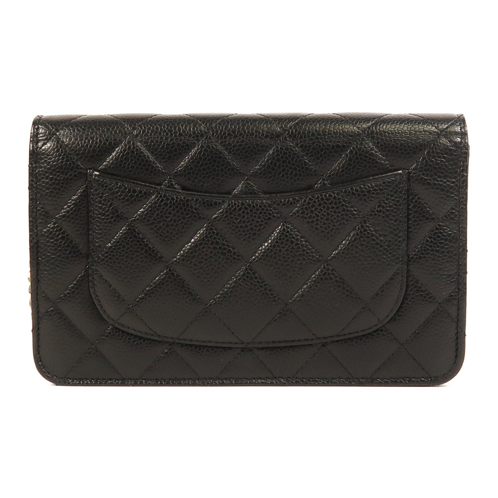 CHANEL 牛皮皮革WOC Wallet On Chain金扣鏈帶肩背袋