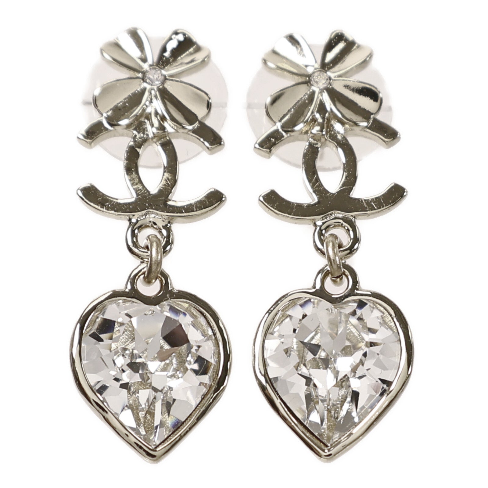CHANEL 金屬/水晶Earring耳環