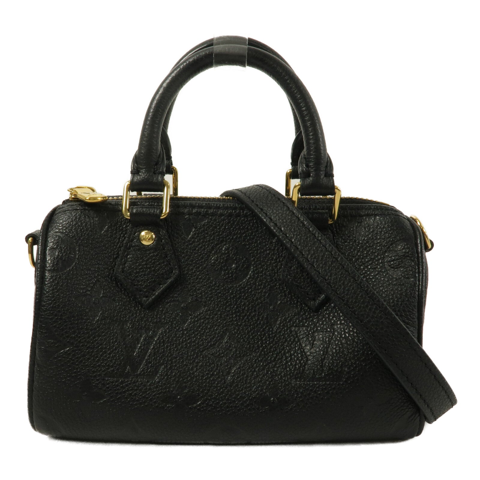 LOUIS VUITTON Monogram Empreinte Nano Speedy手挽肩背兩用袋